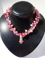 Volle roze ketting met strass Nijntje, Nieuw, Met strass, Ophalen of Verzenden, Roze