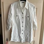 Gerry Weber witte linnen blouse 46, Kleding | Dames, Blouses en Tunieken, Gerry weber, Ophalen of Verzenden, Zo goed als nieuw