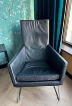 Leren stoel,  merk Label type ‘Don’ van Gerard vd Berg, Huis en Inrichting, Fauteuils, Design, Gebruikt, Leer, 75 tot 100 cm