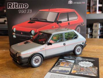 Fiat Ritmo 105 TC - Silver - 1:18 Laudoracing beschikbaar voor biedingen