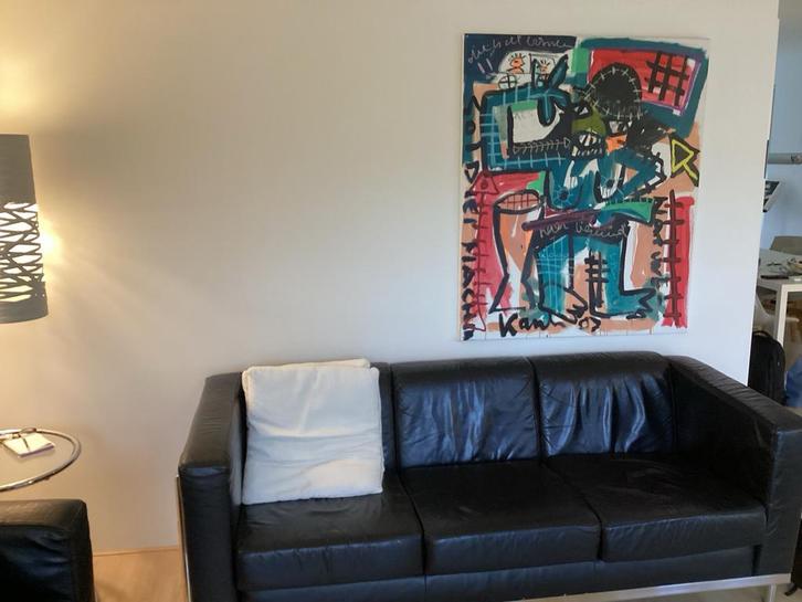 Jacob Kanbier Schilderij origineel !! - 100x120 cm, Antiek en Kunst, Kunst | Schilderijen | Abstract, Ophalen of Verzenden