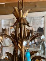 Italiaanse kroonluchter hanglamp gekleurde pegels, Antiek en Kunst, Antiek | Lampen, Ophalen