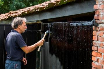 Koolteer, Carboleum / Carbolineum, Zwarte Teer, Verf, Primer beschikbaar voor biedingen
