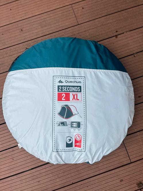 Quechua 2 seconds XL tent 2 persoons black and fresh, Caravans en Kamperen, Tenten, Zo goed als nieuw, Ophalen