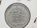 25 cent 1926 zilver nr.2 (08), Postzegels en Munten, Munten | Nederland, Ophalen of Verzenden, Koningin Wilhelmina, 25 cent, Zilver