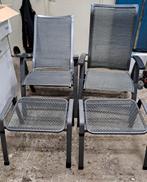 Tuinstoelen - Aluminium - Set van 2, Tuin en Terras, Ophalen, Gebruikt, Aluminium, Stapelbaar