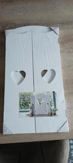 MDF houten Window screen wit hartjes vensterbank scherm, Huis en Inrichting, Ophalen of Verzenden, Nieuw