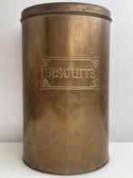 Groot jaren '60 messing winkelblik "biscuits", Verzamelen, Blikken, Verzenden, Gebruikt, Overige, Overige merken