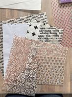 Scrap: pakket 22 Vellum en accetate, Ophalen of Verzenden, Zo goed als nieuw, Overige merken