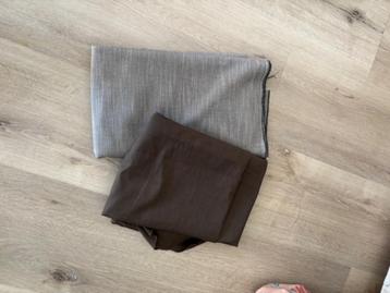 2 nieuwe lappen stof bruin en taupe bruin /taupe beschikbaar voor biedingen
