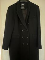 Lange mantel Zara / Manteco, Ophalen of Verzenden, Zo goed als nieuw, Maat 42/44 (L), Zwart