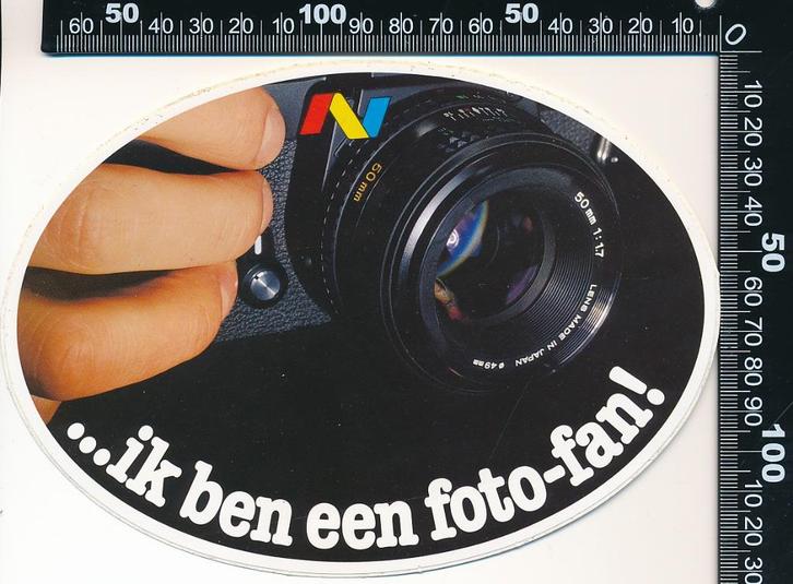 Sticker: Cewe - Ik ben een foto fan, Verzamelen, Stickers, Zo goed als nieuw, Bedrijf of Vereniging, Ophalen of Verzenden