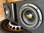 2x 8 inch Subwoofer met Versterker, Auto diversen, Autospeakers, Ophalen of Verzenden, Zo goed als nieuw