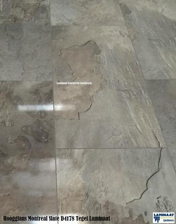Hoogglans Tegel Laminaat Montreal Slate 80cm langX40cm breed beschikbaar voor biedingen