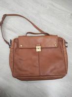 Aktetas cognac bruin leer, Ophalen of Verzenden