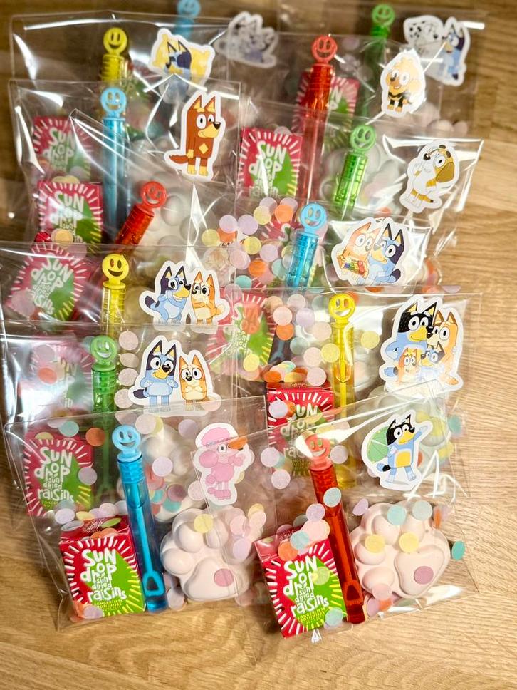 Bluey traktatie, Hobby en Vrije tijd, Feestartikelen, Ophalen of Verzenden