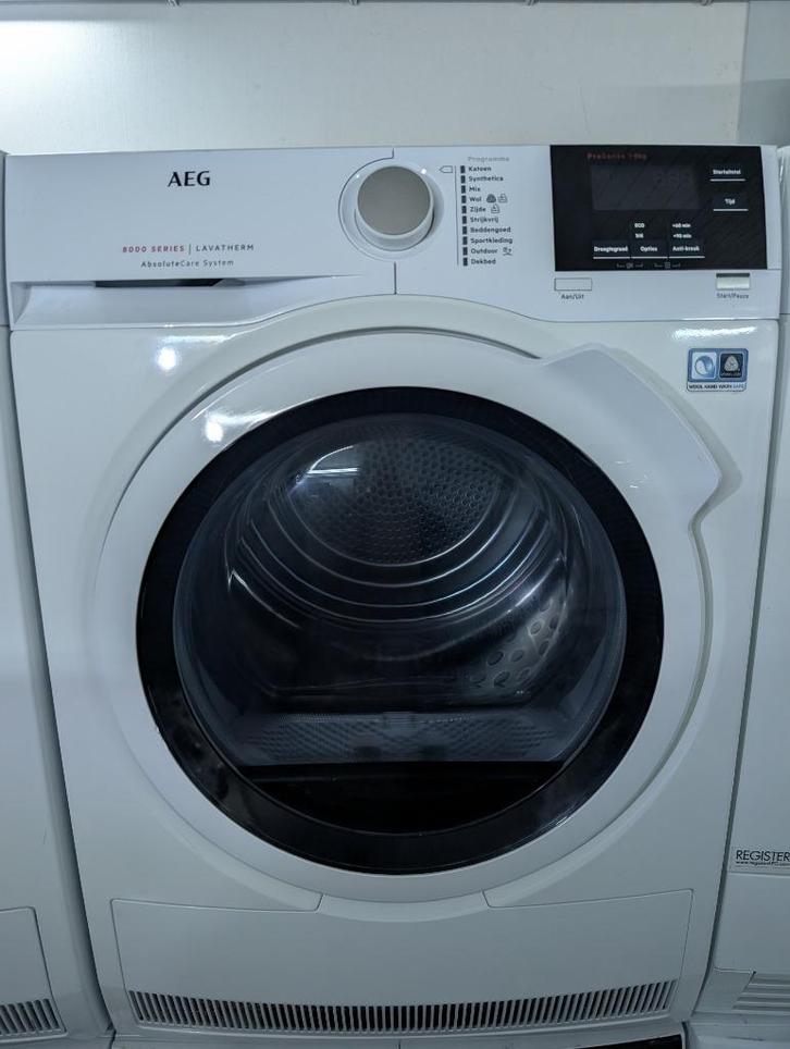AEG T8DB84GW - 8000 serie - AbsoluteCare - Warmtepompdroger, Witgoed en Apparatuur, Wasdrogers, Refurbished, Condens, Voorlader