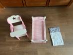 Poppenhuis Meubels Set: bedje en stoel, Ophalen, Gebruikt, Poppenhuis