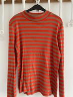 Shirt met lange mouwen truitje gestreept van unique, Maat 38/40 (M), Oranje, Ophalen of Verzenden, Lange mouw
