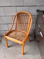 Izgs deze vintage grote rohe bamboe stoel, Huis en Inrichting, Stoelen, Ophalen, Bruin, Zo goed als nieuw, Nvt