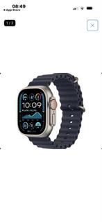Apple Watch Ultra 2 49mm - Zo goed als nieuw!, Afstand, Blauw, IOS, Ophalen of Verzenden