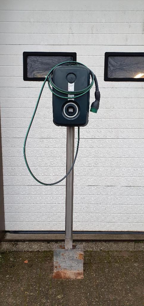 EV-Box 3G autolader 3-fase 11kW incl mooie RVS paal, Auto diversen, Laadpalen, Gebruikt, Laadpaal, Ophalen