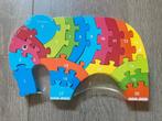 Houten puzzel van olifant - nieuw in folie, 10 tot 50 stukjes, Nieuw, Ophalen of Verzenden, Van hout