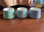 3 eierdopjes pastel servies royal sphinx., Ophalen, Gebruikt, Overige typen, Overige stijlen