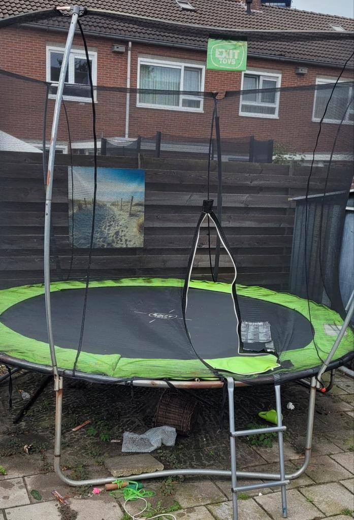 Exit Toys Trampoline 306cm, Kinderen en Baby's, Speelgoed | Buiten | Trampolines, Gebruikt, Ophalen