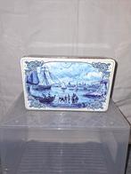 Vintage koektrommel met Delfts Blauw Decor, Ophalen of Verzenden, Gebruikt, Koek(jes), Overige merken