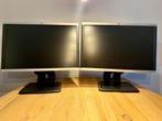 2 monitoren van HP LA2205, samen €20,-, Computers en Software, Monitoren, Ophalen, IPS, Full HD, Zo goed als nieuw