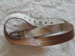 Stoere lederen riem., Wit, 90 tot 100 cm, Heupriem, Ophalen of Verzenden