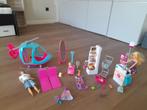 Orginele Barbie Helikopter, Winkeltje,Oppaskind compleet enz, Ophalen of Verzenden, Zo goed als nieuw, Barbie