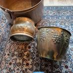 Koperen ketel / plantenbak 3 stuks, Antiek en Kunst, Antiek | Koper en Brons, Ophalen of Verzenden, Koper