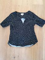 Zwarte Nümph blouse met witte stipjes 40., Kleding | Dames, Maat 38/40 (M), Zwart, Nümph, Ophalen of Verzenden
