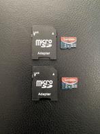 2 micro SD geheugenkaarten 1 TB en 2 TB plus adapters, nieuw, Audio, Tv en Foto, Fotografie | Geheugenkaarten, Ophalen of Verzenden