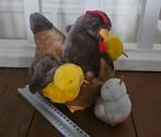 Vintage kip met kuikens- plush- Hiddie design- ook verzenden, Ophalen, Zo goed als nieuw, Overige typen