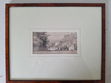 Antieke Steendruk (1879) beschikbaar voor biedingen