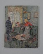 Antieke houten puzzel, Zeitvertreib, Meisje achter klavier, Ophalen of Verzenden