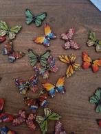 100 vlinders van hout knopen verschillende soorten, Hobby en Vrije tijd, Nieuw, Ophalen of Verzenden, Overige applicaties