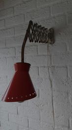 Vintage Rode Schaar Lamp Hala Zeist sterrenserie nieuw kabel, Huis en Inrichting, Lampen | Wandlampen, Ophalen of Verzenden, Gebruikt