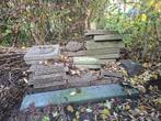 Stoeptegels en banden - Gratis ophalen, Tuin en Terras, Ophalen, Gebruikt, Minder dan 5 m², Beton