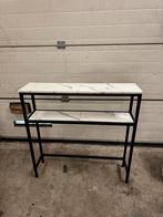Nieuw sidetable - marmer look - gang kastje, Huis en Inrichting, Tafels | Sidetables, ., 50 tot 100 cm, ., Ophalen of Verzenden