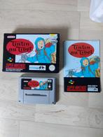 Kuifje in Tibet Nintendo super Nintendo snes met doos, Spelcomputers en Games, 1 speler, Ophalen of Verzenden, Zo goed als nieuw
