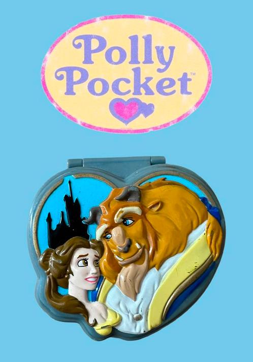 Vintage Polly Pocket – Disney’s Beauty and the Beast 1995, Verzamelen, Speelgoed, Gebruikt, Ophalen of Verzenden