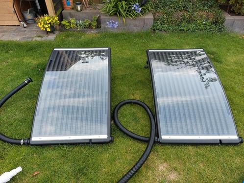 2 keer Solar paneel met 10m slang en koppelstuk, Tuin en Terras, Zwembad-toebehoren, Zo goed als nieuw, Afdekzeil, Ophalen