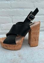 Mango Zwarte Leren Pumps Plateau - Maat 38 Nieuw, Kleding | Dames, Schoenen, Ophalen of Verzenden, Nieuw, Zwart, Pumps