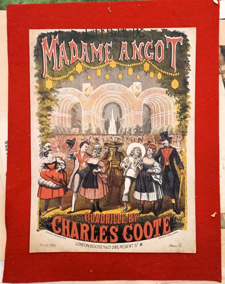 [Lithographie] Le Fille de Madame Angot 1874 Quadrille, Antiek en Kunst, Kunst | Litho's en Zeefdrukken, Ophalen of Verzenden