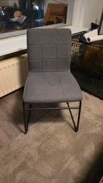 Eetkamerstoelen 6 stuks, Ophalen, Zo goed als nieuw, Metaal, Grijs