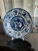 Antiek Chinees Blauw-Wit Bord, Ophalen of Verzenden